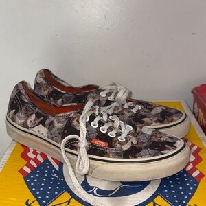 Vans Multicolor Cat Pattern Sneakers size 9